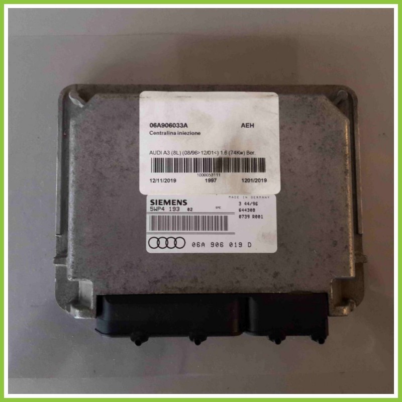 Centralina Motore Iniezione ECU SIEMENS 5WP4109302 AUDI A3 8L 06A906019D AEH