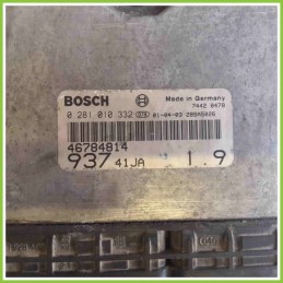 Centralina Motore Iniezione ECU BOSCH 0281010332 ALFA ROMEO 147 W8 46784814 937A2000
