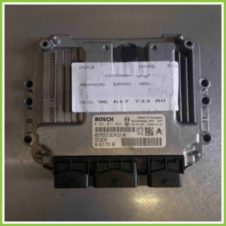Centralina Motore Iniezione ECU BOSCH 0281011863 CITROEN C4 1.6 16V HDI 9671673380 Diesel 2004 2010