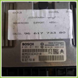 Centralina Motore Iniezione ECU BOSCH 0281011863 CITROEN C4 9671673380 9HX