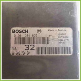 Centralina Motore Iniezione ECU BOSCH 0261204625 PEUGEOT 106 9630274880 CDZ