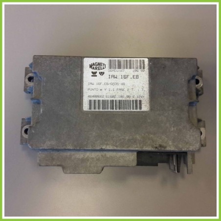 Centralina Motore Iniezione ECU MAGNETI MARELLI IAW16F.EB FIAT PUNTO 1a Serie 55 SX 46480662 Benzina 1993 1999