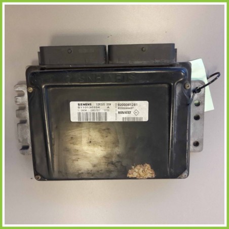Centralina Motore Iniezione ECU SIEMENS S110130334-A RENAULT CLIO 2a Serie 1.4 55kw 8200061281 1998 2001
