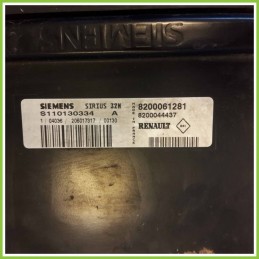 Centralina Motore Iniezione ECU SIEMENS S110130344 RENAULT CLIO 2a Serie 82000061281 E7JC6