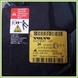 Faro Fanale Proiettore VOLVO 31214541LH VOLVO C30 LE05A6138X D4164T