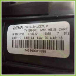 Ventola Ventilatore Riscaldamento Abitacolo BEHR T4190001 CITROEN C3 A51 GMVA515CHRF