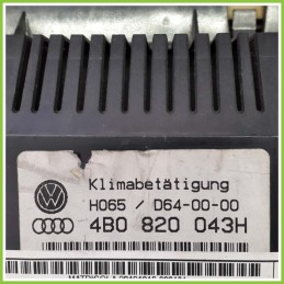 Comandi Clima Aria Condizionata Riscaldamento HELLA H065/D64 AUDI A6 4B 4B0820043H AKE