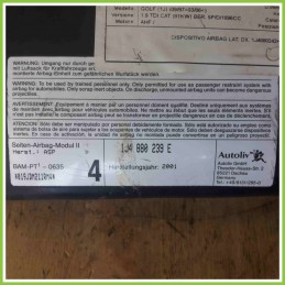 Airbag Laterale AUTOLIV 019JDM211RMV VOLKSWAGEN GOLF 1J 1J4880239E