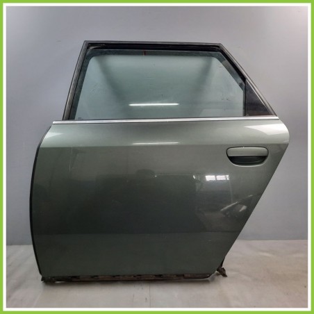Porta Portiera Sportello Posteriore Sinistra SX VERDE AUDI A6 Allroad 4B Station Wagon 2000 2006 Originale Usato