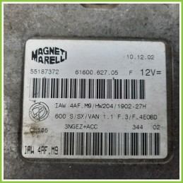 Centralina Motore Iniezione ECU MAGNETI MARELLI IAW4AF.M9 FIAT SEICENTO 1E 1.1 55187372 Benzina 1998 2005