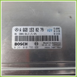 Centralina Motore Iniezione ECU BOSCH 0281010793 MERCEDES-BENZ Classe A W168 170 CDI A6681530279 Diesel 2001 2004