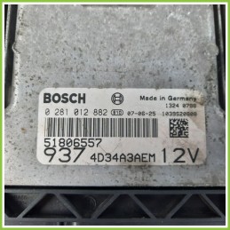 Centralina Motore Iniezione ECU BOSCH 0281012882 ALFA ROMEO 147 W8 1.9 JTDDISTINCTIVE 51806557 Diesel 2004 2011