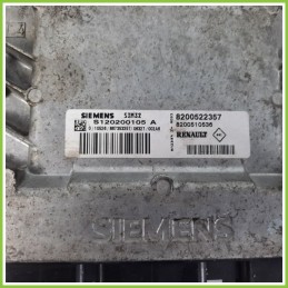 Centralina Motore Iniezione ECU SIEMENS S120200105A RENAULT CLIO 3a Serie 1.2 16V 82000522357 Benzina 2005 2009