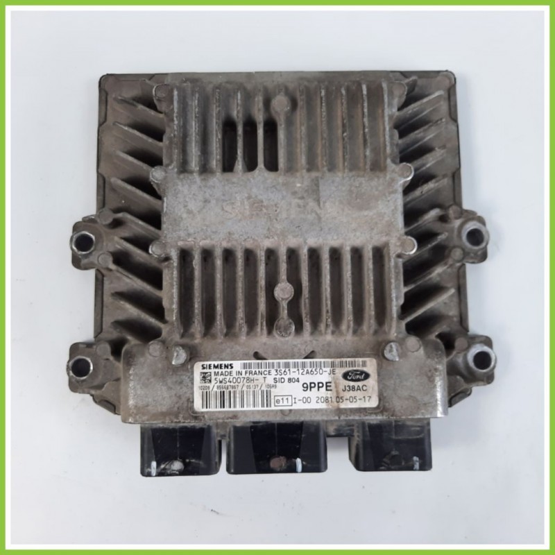 Centralina Motore Iniezione ECU SIEMENS 5WS40078H-T FORD FIESTA CBK 1.4 TDCI AMBIENTE 3S61-12A650-JE Diesel 2002 2005