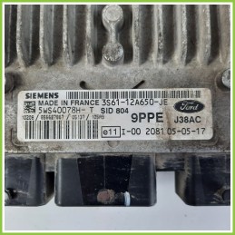 Centralina Motore Iniezione ECU SIEMENS 5WS40078H-T FORD FIESTA CBK 1.4 TDCI AMBIENTE 3S61-12A650-JE Diesel 2002 2005