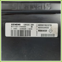 Centralina Motore Iniezione ECU SIEMENS S110115000 RENAULT CLIO 2a Serie 1.2 8200162378 Benzina 2001 2010