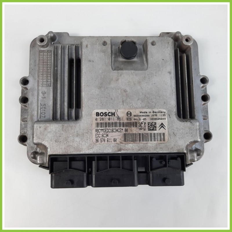Centralina Motore Iniezione ECU BOSCH 0281011861 CITROEN C2 1.4 HDI 9657061180 Diesel 2003 2010