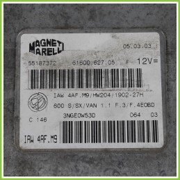 Centralina Motore Iniezione ECU MAGNETI MARELLI IAW4AF.M9 FIAT SEICENTO 1E 1.1 55187372 Benzina 1998 2005