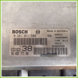 Centralina Motore Iniezione ECU BOSCH 0281011608 FIAT ULYSSE 2F 2.0 JTD 9648577100 Diesel 2002 2010