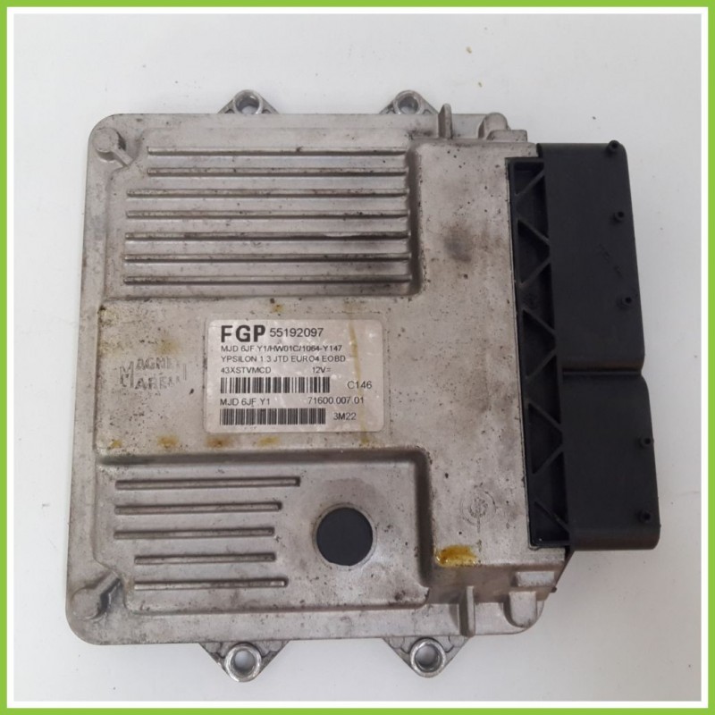 Centralina Motore Iniezione ECU MAGNETI MARELLI MJD6JF.Y1 LANCIA YPSILON TE 1.3 MJ 16V 55192097 Diesel 2003 2006