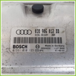 Centralina Motore Iniezione ECU BOSCH 0281010123 AUDI A3 8L 1.9 TDI 038906012BB Diesel 2000 2003