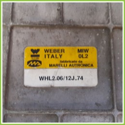 Centralina Motore Iniezione ECU WEBER WHL2.06/12J74 LANCIA DEDRA 1.6 LE 46472356 Benzina 1994 1997