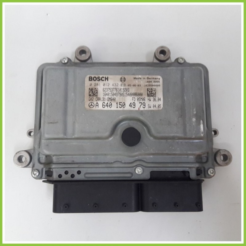 Centralina Motore Iniezione ECU BOSCH 0281012432 MERCEDES-BENZ Classe A W/C169 200 CDI A6401504979 Diesel 2004 2013