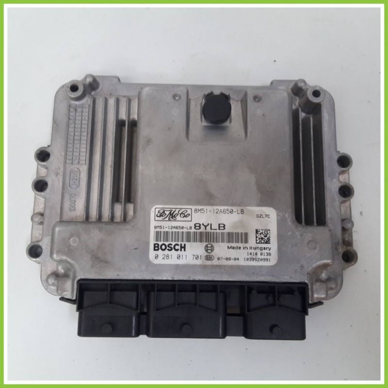 Centralina Motore Iniezione ECU BOSCH 0281011701 FORD FOCUS CAP 1.6 TDCI 8M51-12A650-LB Diesel 2004 2008