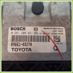 Centralina Motore Iniezione ECU BOSCH 0261208841 TOYOTA YARIS 1.0 12V 89661-0D270 Benzina 2005 2012