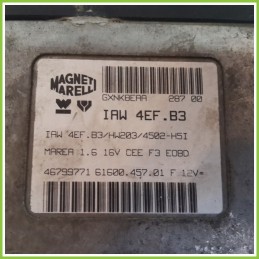 Centralina Motore Iniezione ECU MAGNETI MARELLI IAW4EF.B3 FIAT MAREA 100 16V SX 46799771 Benzina 1999 2003