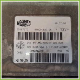 Centralina Motore Iniezione ECU MAGNETI MARELLI IAW4AF.M9 FIAT 600 1.1 50TH ANNIVERSARY 55187372 Benzina 2005 2011