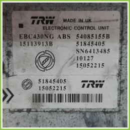 Centralina ABS Modulo Pompa TRW EBC430NG 54085155B LANCIA YPSILON TI Originale Usato