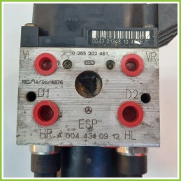 Centralina ABS Modulo Pompa BOSCH 0265202461 A0044340912 MERCEDES-BENZ Classe A W168 Originale Usato