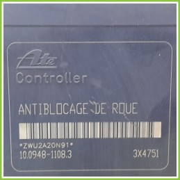 Centralina ABS Modulo Pompa ATE 10.0948-1108.3 10.0204-0194.4 PEUGEOT 206 Originale Usato