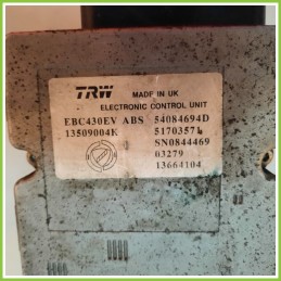 Centralina ABS Modulo Pompa TRW EBC430EV 54084694D LANCIA YPSILON TE Originale Usato