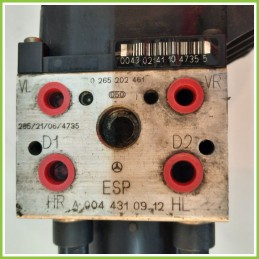 Centralina ABS Modulo Pompa BOSCH 0265202461 MERCEDES-BENZ Classe A W168 Originale Usato