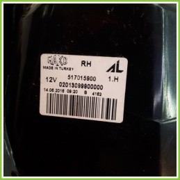 Fanale Fanalino Posteriore Destro DX AUTOMOTIVE LIGHTING FIAT PUNTO 6U 517015900 Originale Usato