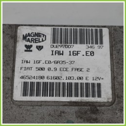 Centralina Motore Iniezione ECU MAGNETI MARELLI IAW16F.E0 FIAT CINQUECENTO NM 900 SOLEIL 46524180 Benzina 1992 1999