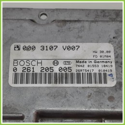 Centralina Motore Iniezione ECU BOSCH 0261205005 SMART SMART CABRIO A450 PASSION 600 0003107V007 Benzina 2000 2004