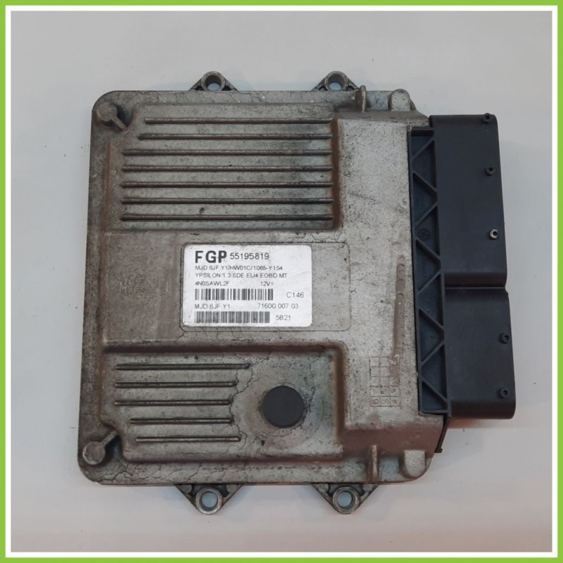 Centralina Motore Iniezione ECU MAGNETI MARELLI MJD6JF.Y1 LANCIA YPSILON TE 1.3 MJ 16V ARGENTO 55195819 Diesel 2003 2006