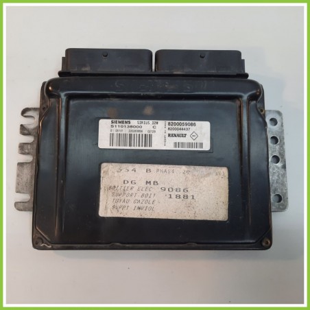 Centralina Motore Iniezione ECU SIEMENS S110138000 RENAULT MEGANE 1a Serie 1.6 8200059086 Benzina 1999 2003