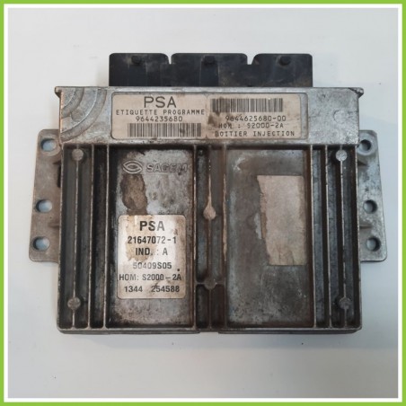 Centralina Motore Iniezione ECU SAGEM 51647072-1 PEUGEOT 206 1.4 9644235680 Benzina 1998 2009
