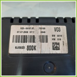 Quadro strumenti contachilometri tachimetro VDO A2C53311200 SEAT IBIZA 6J 1.2 6J0920801X