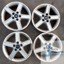 Cerchi in Lega Ford Fusion 16 pollici 16" 6.5j 5x108 ET 52.00 4pz originali usati 4pz