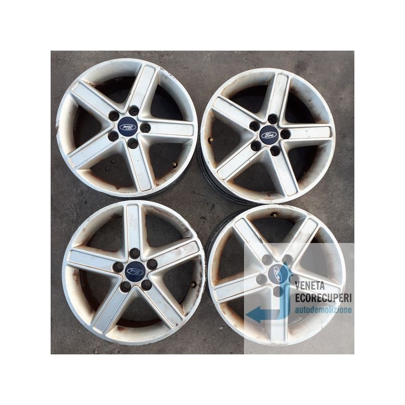 Cerchi in Lega Ford Fusion 16 pollici 16" 6.5j 5x108 ET 52.00 4pz originali usati 4pz