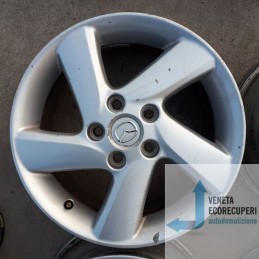 Cerchi in Lega Mazda 6 16 pollici 16" 7.0j 5x114 ET 53.00 4pz originali usati 4pz