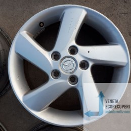 Cerchi in Lega Mazda 6 16 pollici 16" 7.0j 5x114 ET 53.00 4pz originali usati 4pz
