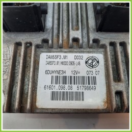 Centralina Motore Iniezione ECU MAGNETI MARELLI IAW5SF3.M1 FIAT GRANDE PUNTO 2Y 1.2 51798649 2005 2008
