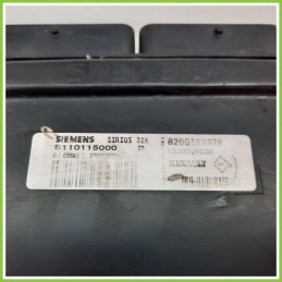 Centralina Motore Iniezione ECU SIEMENS S110115000 RENAULT CLIO 2a Serie 1.2 8200162378 2001 2010