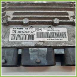 Centralina Motore Iniezione ECU SIEMENS 5WS40021J-T CITROEN C3 1a Serie 1.4 9650670480 2002 2005
